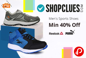 Reebok Puma Men’s Sports Shoes Minimum 40% off - Shopclues
