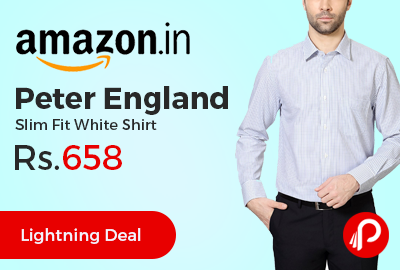 Peter England Slim Fit White Shirt