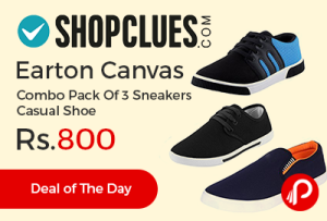 Earton Canvas Combo Pack Of 3 Sneakers Casual Shoe at Rs.800