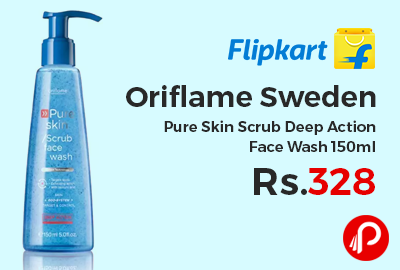 Oriflame Sweden Pure Skin Scrub Deep Action Face Wash 150ml