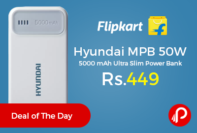 Hyundai MPB 50W 5000 mAh Ultra Slim Power Bank