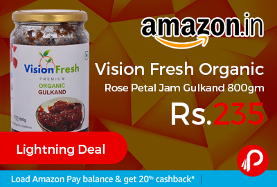 Vision Fresh Organic Rose Petal Jam Gulkand 800gm