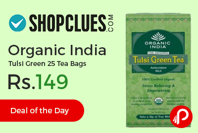 Organic India Tulsi Green 25 Tea Bags