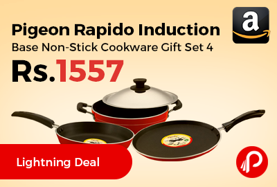 Pigeon Rapido Induction Base Non-Stick Cookware Gift Set 4 Pcs