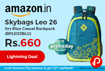 Skybags Leo 26 ltrs Blue Casual Backpack (BPLEO2BLU)