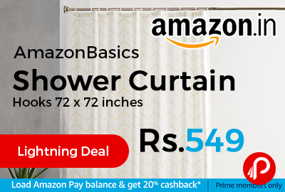 AmazonBasics Shower Curtain Hooks 72 x 72 inches