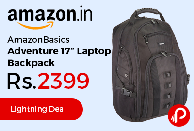 AmazonBasics Adventure 17” Laptop Backpack