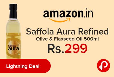 Saffola Aura Refined Olive & Flaxseed Oil 500ml