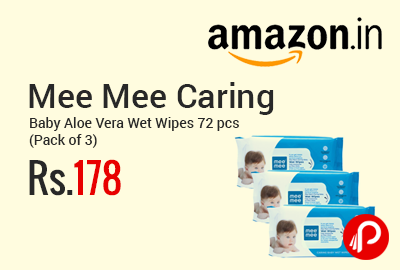 Mee Mee Caring Baby Aloe Vera Wet Wipes 72 pcs