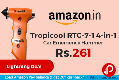 Tropicool RTC-7-1 4-in-1 Car Emergency Hammer