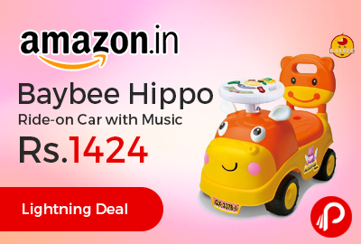 Baybee Hippo Ride-on Car with Music