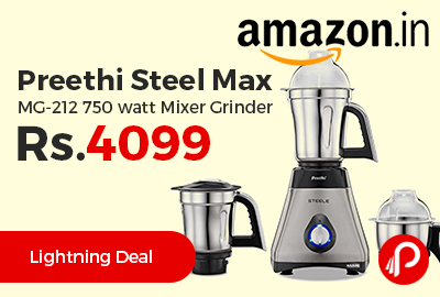 Preethi Steel Max MG-212 750 watt Mixer Grinder