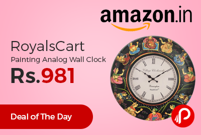 RoyalsCart Painting Analog Wall Clock