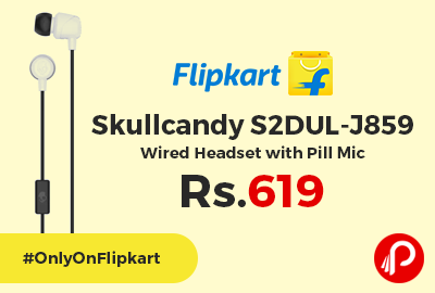 Skullcandy S2DUL-J859 Wired Headset with Pill Mic