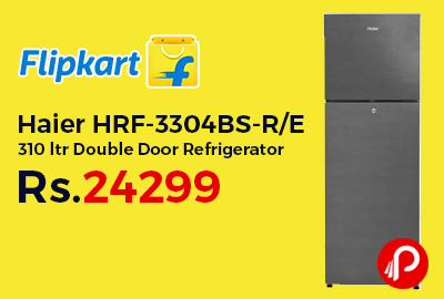 Haier HRF-3304BS-R/E 310 ltr Double Door Refrigerator