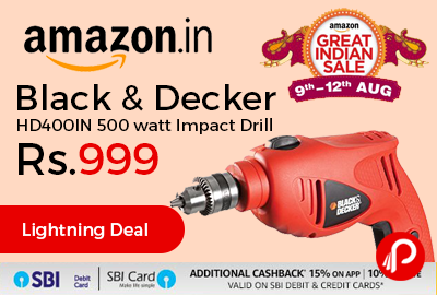 Black & Decker HD400IN 500 watt Impact Drill