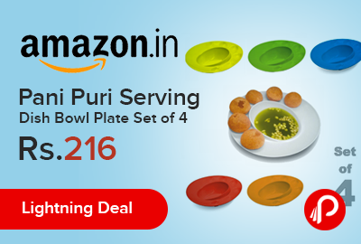 Pani Puri Serving Dish Bowl Plate Set of 4