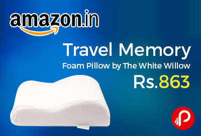 Travel Memory Foam Pillow by The White Willow