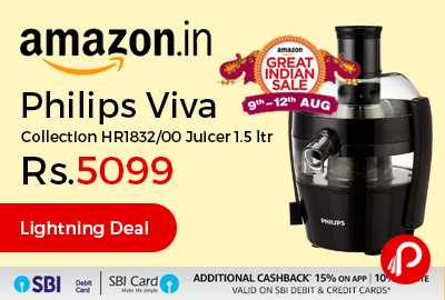 Philips Viva Collection HR1832/00 Juicer 1.5 ltr