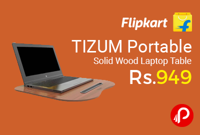TIZUM Portable Solid Wood Laptop Table