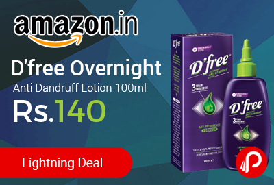 D'free Overnight Anti Dandruff Lotion 100ml