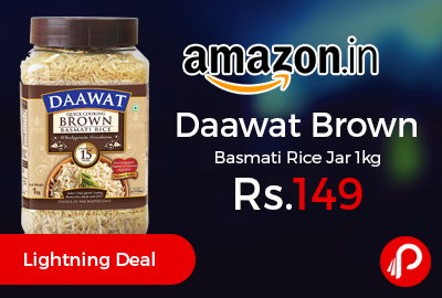 Daawat Brown Basmati Rice Jar 1kg
