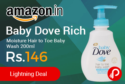 Baby Dove Rich Moisture Hair to Toe Baby Wash 200ml