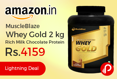 MuscleBlaze Whey Gold 2 kg Rich Milk Chocolate Protein