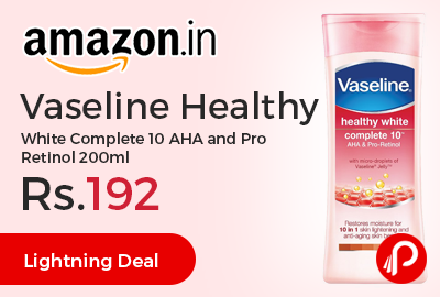 Vaseline Healthy White Complete 10 AHA and Pro Retinol 200ml