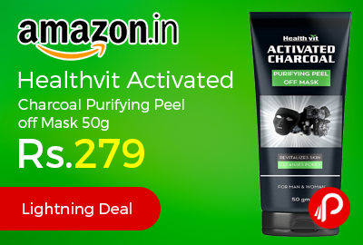 Healthvit Activated Charcoal Purifying Peel off Mask 50g