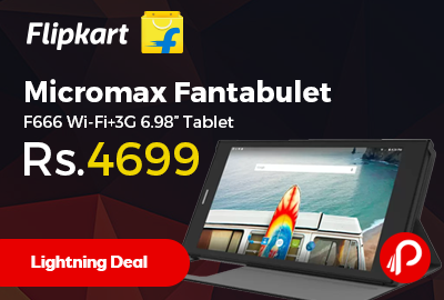 Micromax Fantabulet F666 Wi-Fi+3G 6.98” Tablet