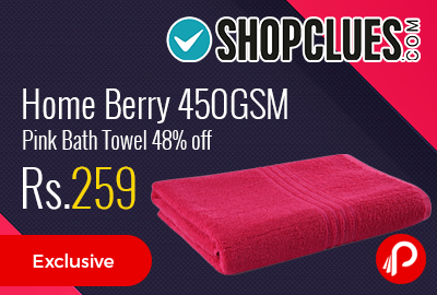 Home Berry 450GSM Pink Bath Towel