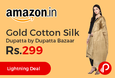 Gold Cotton Silk Dupatta