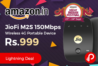 JioFi M2S 150Mbps Wireless 4G Portable Device