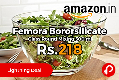 Femora Bororsilicate Glass Round Mixing 500 ml