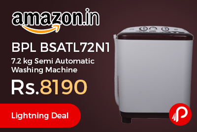 BPL BSATL72N1 7.2 kg Semi Automatic Washing Machine @ Rs.8190