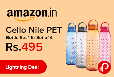 Cello Nile PET Bottle Set 1 ltr Set of 4