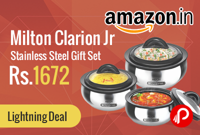 Milton Clarion Jr Stainless Steel Gift Set