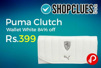 Puma Clutch Wallet White