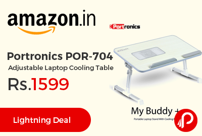 Portronics POR-704 Adjustable Laptop Cooling Table