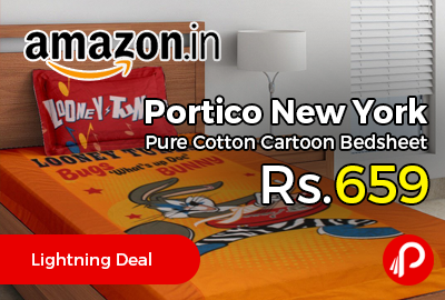 Portico New York Pure Cotton Cartoon Bedsheet