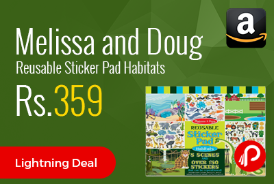 Melissa and Doug Reusable Sticker Pad Habitats