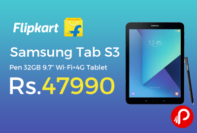 Samsung Tab S3 Pen 32GB 9.7” Wi-Fi+4G Tablet