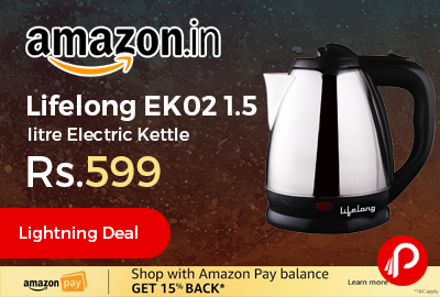 Lifelong EK02 1.5 litre Electric Kettle