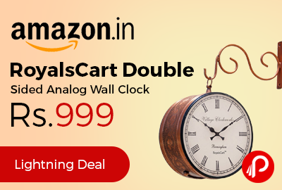 RoyalsCart Double Sided Analog Wall Clock