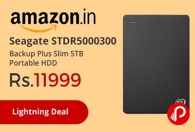 Seagate STDR5000300 Backup Plus Slim 5TB Portable HDD