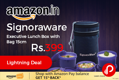 Signoraware Executive Lunch Box with Bag 15cm
