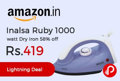 Inalsa Ruby 1000 watt Dry Iron
