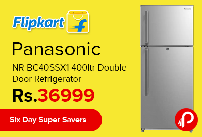 Panasonic NR-BC40SSX1 400ltr Double Door Refrigerator