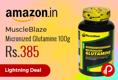 MuscleBlaze Micronized Glutamine 100g